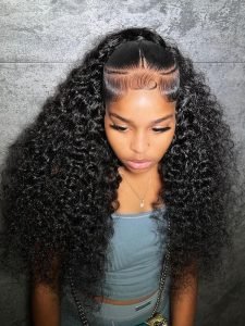 Pre Styled Human Hair Wigs Water Wave 13*4 Lace Ready To Go Wigs - Image 3
