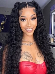 PreMax 13x6 HD Lace Frontal Water Wave Human Hair Wigs With Natural Hairline - Image 9
