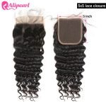 Deep Wave 5x5 HD Lace Closure Human Hair 5x5 LY Lace Frontal Closure - Image 8