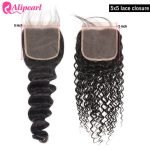 5x5 Invisible Water Wave HD Lace Closure Natural Wave Curly Human Hair Closure Pre Plucked Closure - Image 10