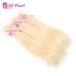 Alipearl Virgin Hair Pure 613 Blonde Straight Human Hair 3 Bundles