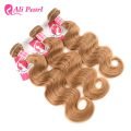 Body Wave Weave Honey Blonde Hair Bundles Pure Color #27 Human Hair - Image 5