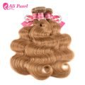 Body Wave Weave Honey Blonde Hair Bundles Pure Color #27 Human Hair - Image 6
