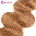 Body Wave Weave Honey Blonde Hair Bundles Pure Color #27 Human Hair - Image 3