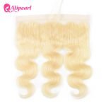 Invisible Knot Bleached 613 Blonde 13x4 13x6 Lace Frontal Preplucked With Baby Hair - Image 4