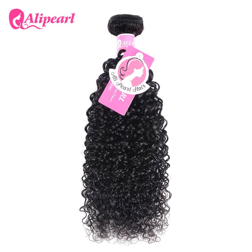 xys_9620_3 Alipearl Unprocessed Peruvian Hair Curly 1 Bundles/Lot - Image 1