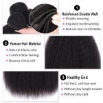 Yaki Straight Human Hair Bundles With 13x4 Lace Frontal - Image 2