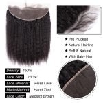 Yaki Straight Human Hair Bundles With 13x4 Lace Frontal - Image 3